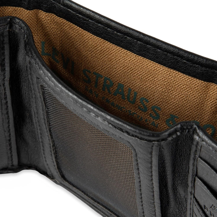 Levi's Billetera triple RFID para hombre, elegante y delgada, i...