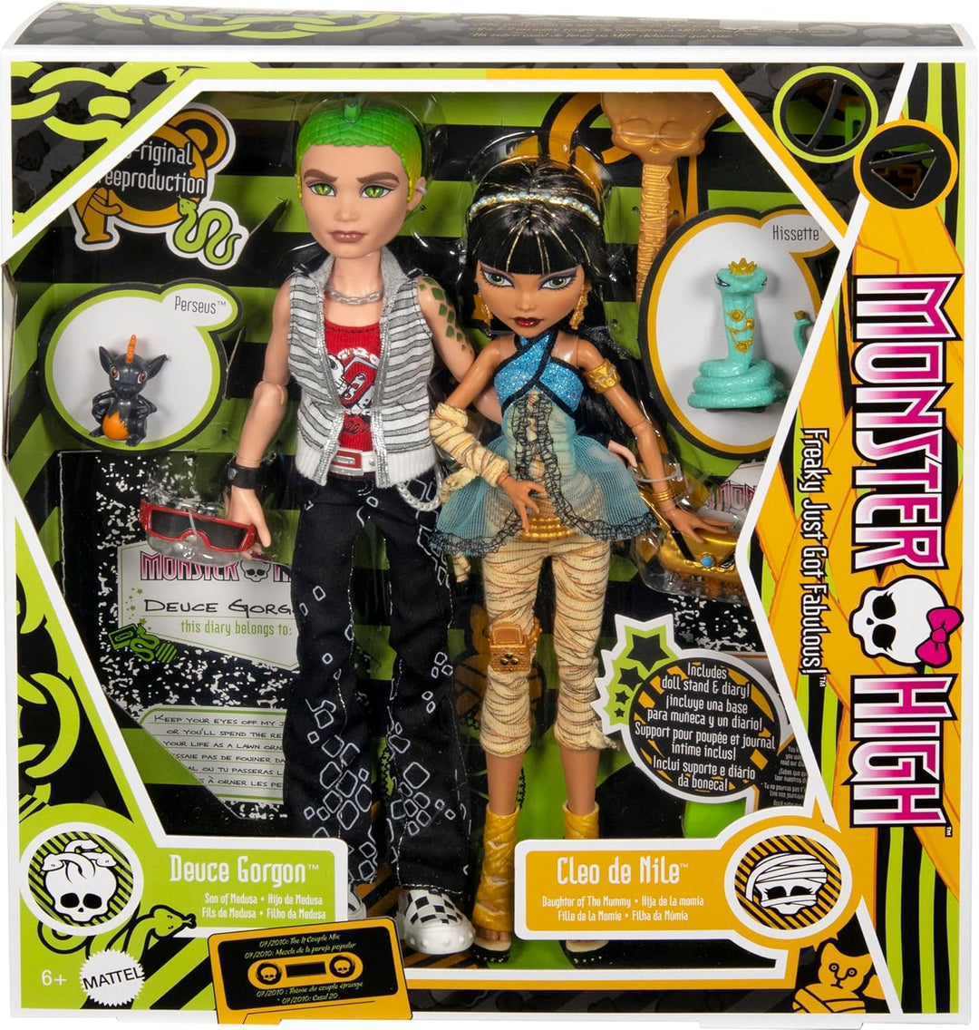 Monster High Booriginal Creeproduction Muñecas, paquete de 2, repro...