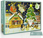 Rompecabezas de Navidad para adultos, 520 piezas, pingüino y oso polar