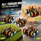 Coche de acrobacias de alta velocidad RC los 25KM/H, 2.4GHz 4WD