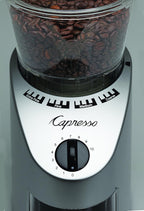 Molino de muelas cónicas Infinity marca Capresso, Acabado inoxidable