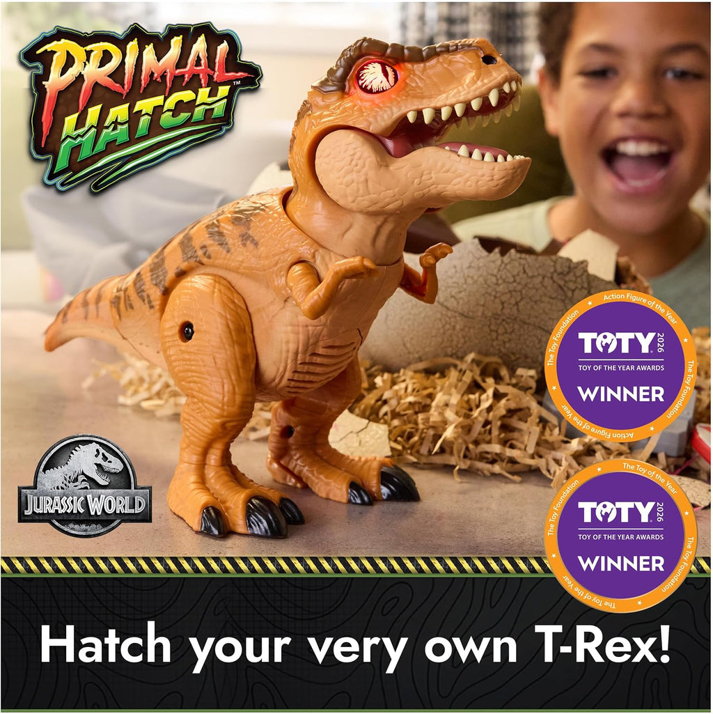 Primal Hatch Jurassic World Interactive T-Rex Toy Dinosaur Egg
