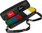 Funda Negra para Cartas de Quiver - Estuche para Baraja de TCG, Bolsa para Cartas de Juego (+ Correa para Muñeca y Hombro, Separadores, Dividers, Almohadillas para Esquinas + 100 Fundas