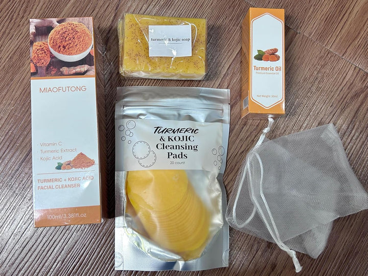 Kit de Lavado y Cuidado de Cúrcuma \u2013 Jabón de Cúrcuma para el...