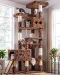 Globlazer Torre alta para gatos de varios niveles resistente de 83 pulgadas