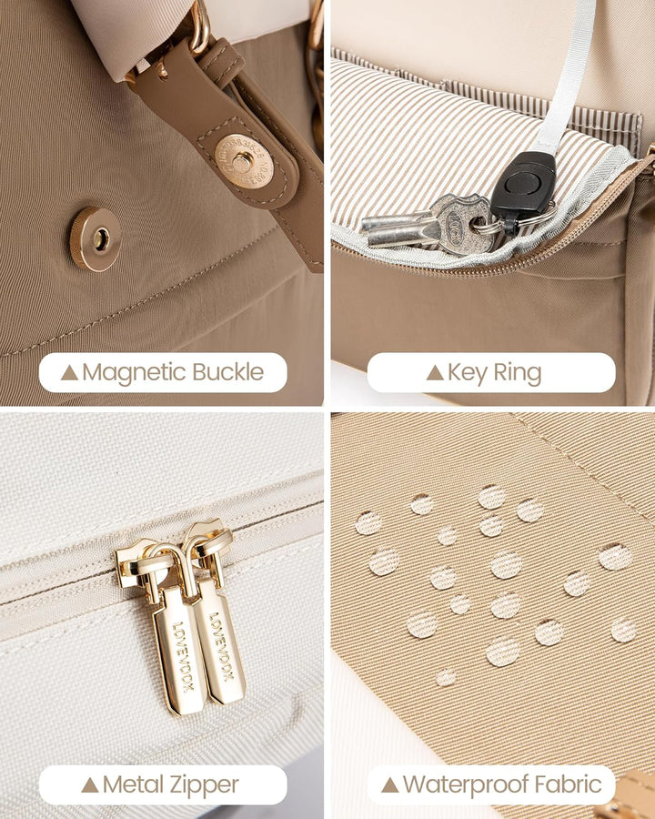 LOVEVOOK Mochila para computadora portátil para mujer, mochila de v...