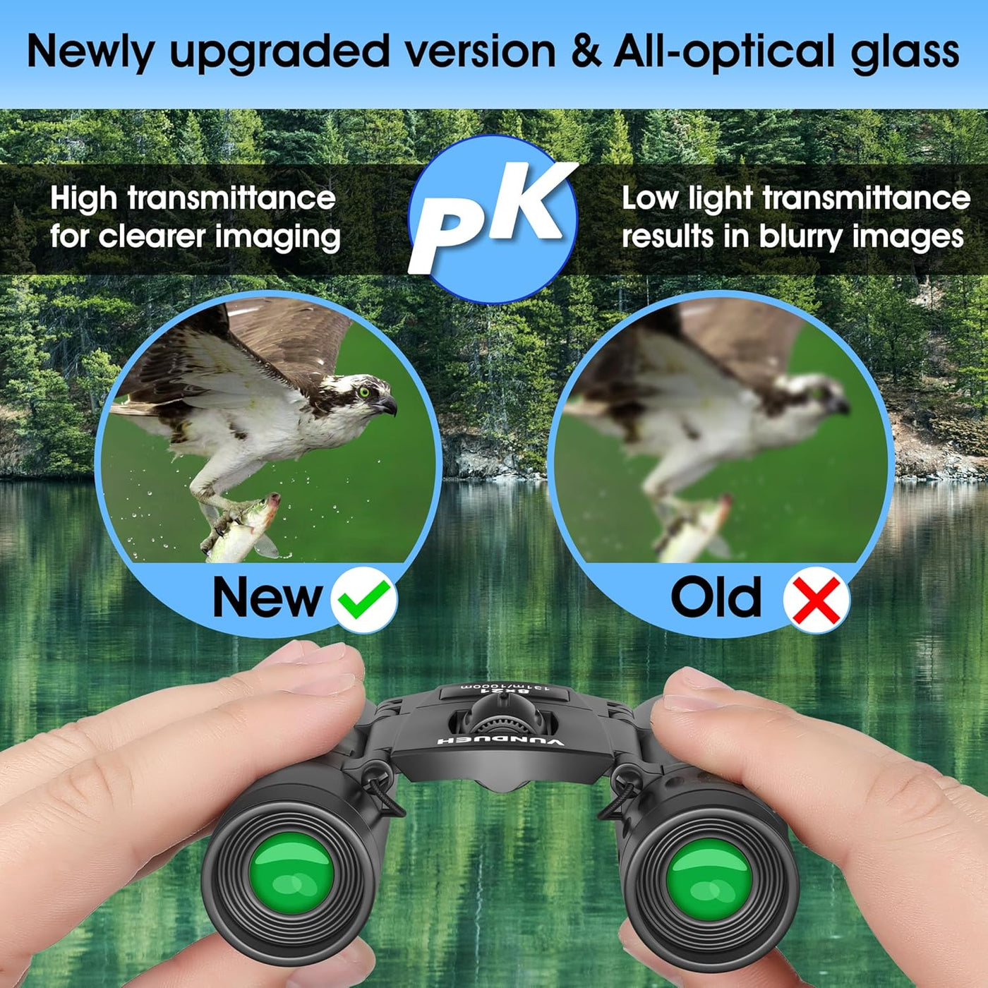 Mini prismáticos compactos para adultos y niños Binocular