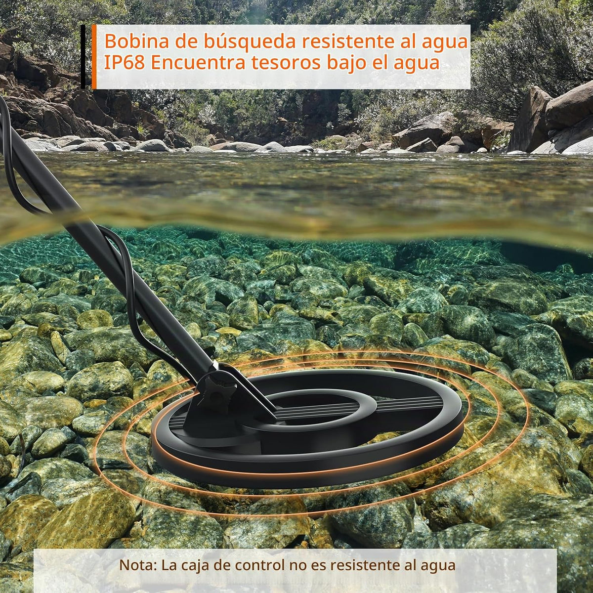Detector de metales MD-4070 para niños, fácil de usar, divertida pantalla LCD, ligero y ajustable, detector de metales para niños, bobina impermeable de 8 pulgadas, caza de playa/patio