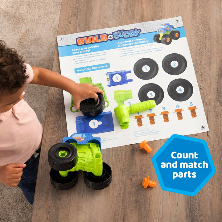 Build-A-Buddy Camión Monstruo Juguete - Juguetes de Construcción 2-...