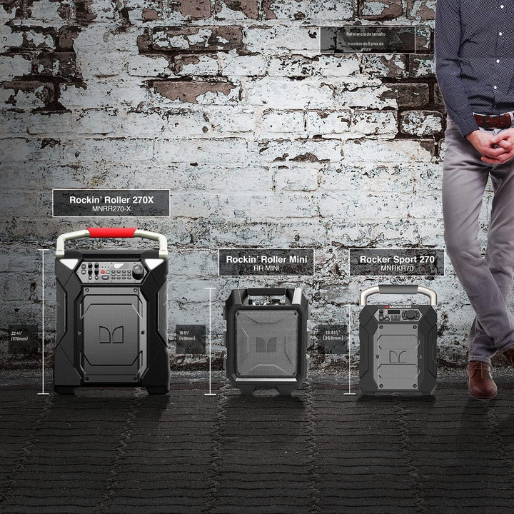 Monster Rockin' Roller 270 - Altavoz Bluetooth portátil para in...