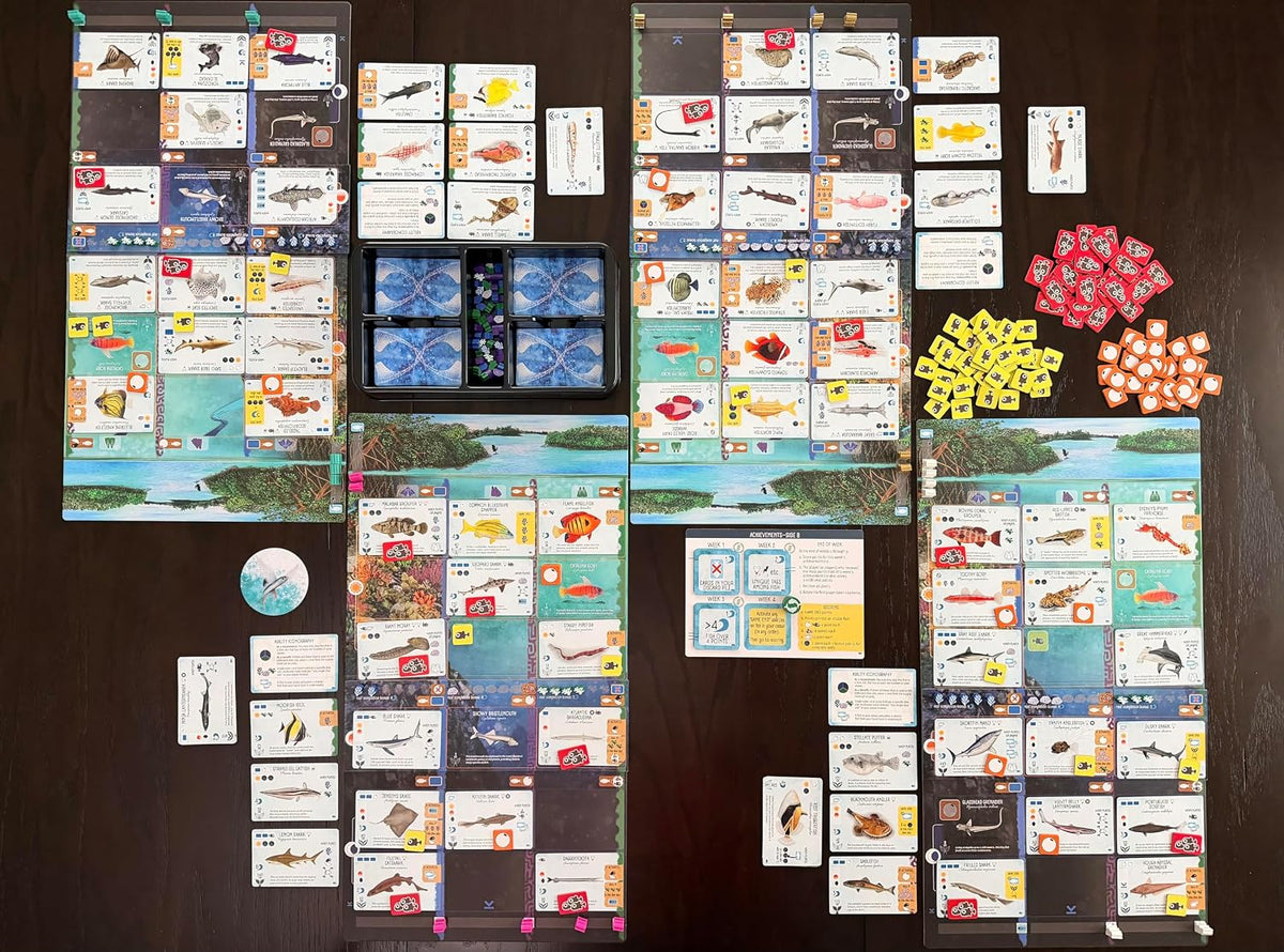 Stonemaier Games: Finspan: Expansión de tiburones y arrecifes de Michael
