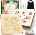 Aboofx Kit de prensado de flores de madera, 11 x 11 pulgadas