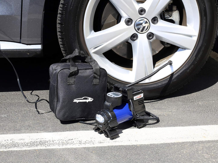EPAuto - bomba compresora de aire portátil 12 V CC, inflador digita...