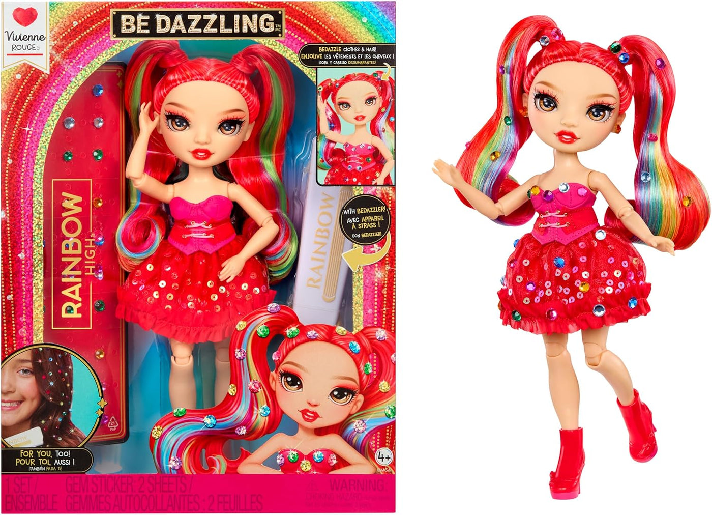 Rainbow High Muñecas de moda deslumbrantes - Vivienne