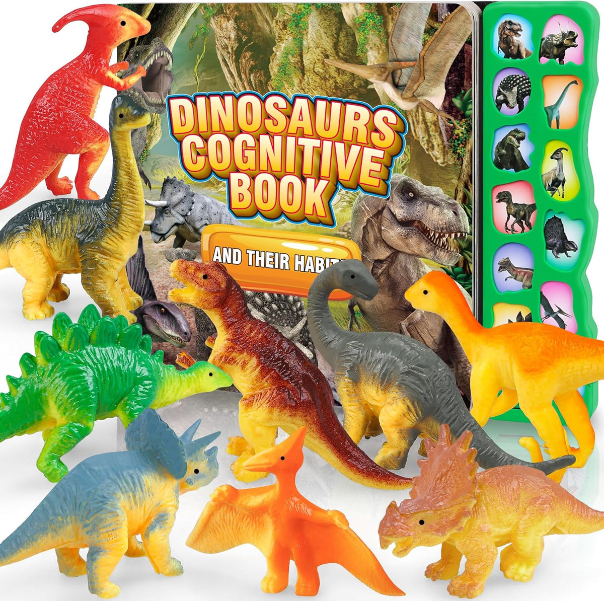 Juguetes de dinosaurio libro de sonido de dinosaurio con