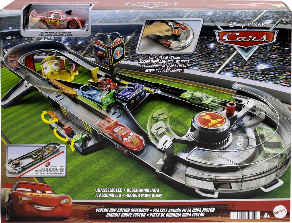 Mattel Disney and Pixar Cars Piston Cup Action Speedway Playset set de acción