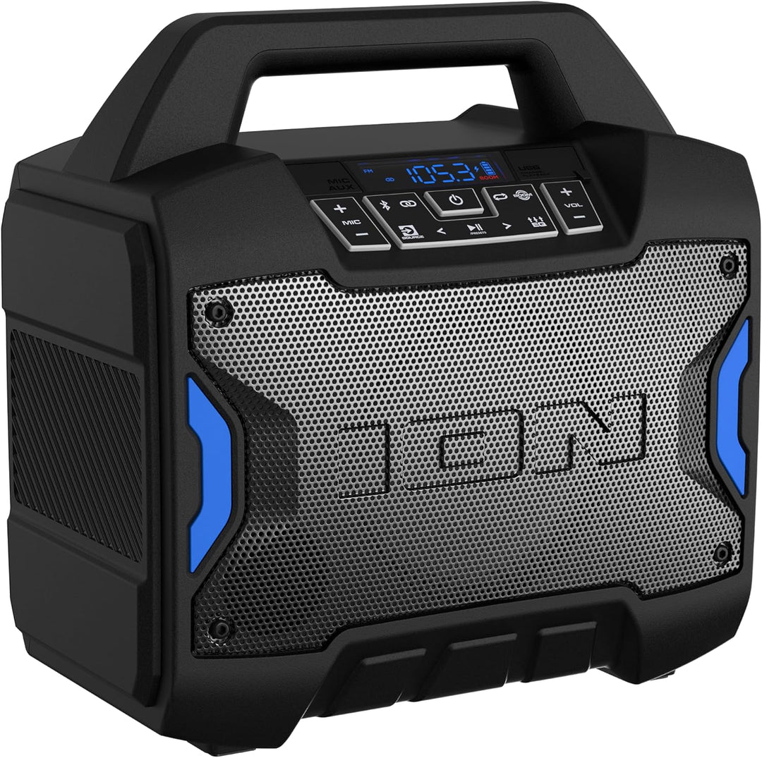 ION Tailgater Boom - Altavoz Bluetooth portátil para exteriores con...