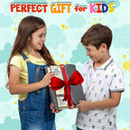Libro de actividades para niñas y niños – Funda premium incluye 60 páginas grandes – 420 calcomanías, papeles para rascar arco iris, calcomanías reutilizables, lápices para colorear, números y letras – Juguetes educativos regalo