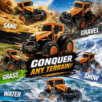Tractor RC anfibio de granja 1:14, coche de acrobacias impermeable