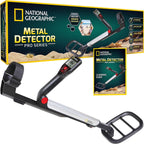 National Geographic Pro Series Detector de metales - Cazador de tesoros definitivo con puntero, bobina grande impermeable de 10" - ligera y plegable para un fácil transporte (exclusivo de Amazon)