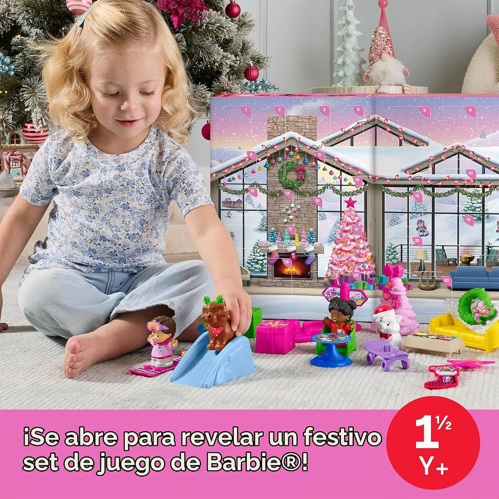 Fisher-Price Calendario de Adviento de Little People Barbie
