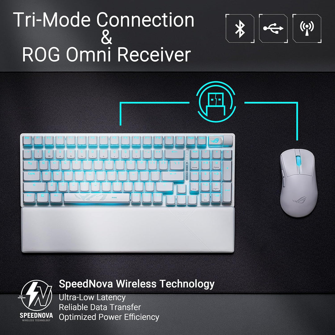 ASUS ROG Strix Scope II 96 Teclado Mecánico Inalámbrico para Juegos...