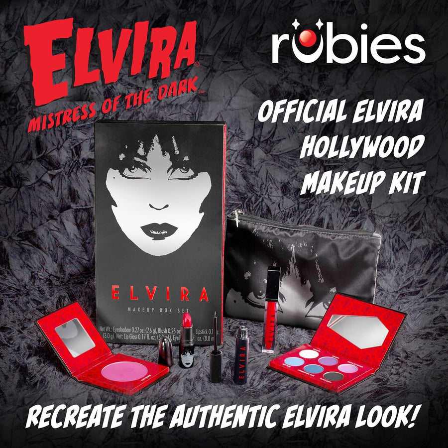 Rubies Kit de maquillaje con licencia oficial de Elvira, juego comp...