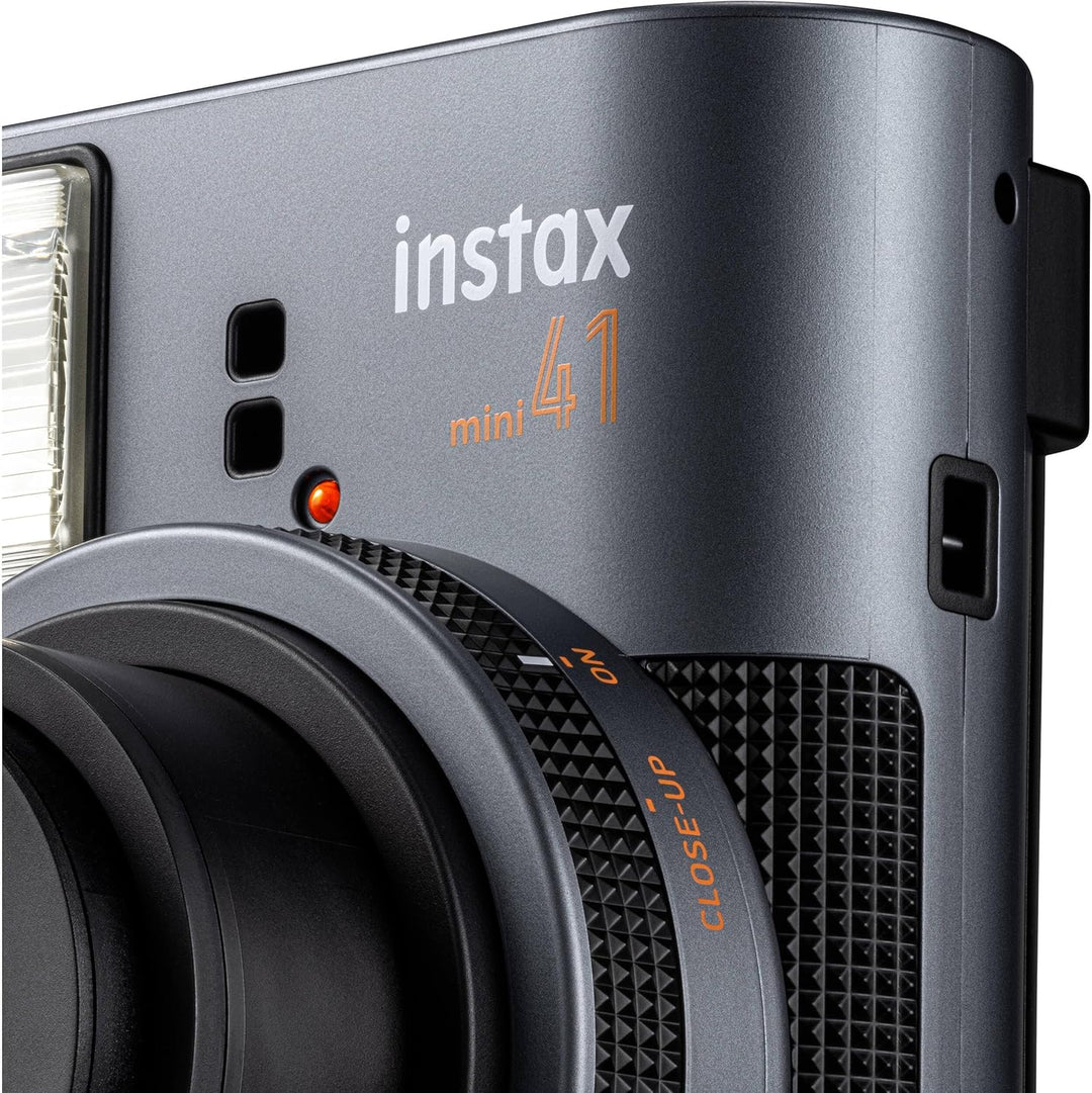 Fujifilm Cámara Instax Mini 41 de película instantánea negra + paqu...
