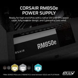 CORSAIR RM850e (2025) Fuente de alimentación ATX completamente modu...