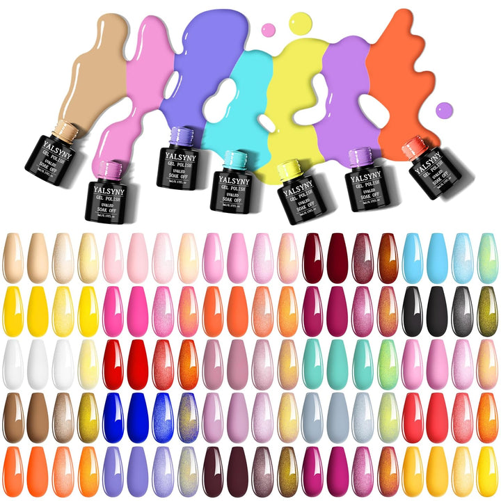 Kit de esmalte de uñas con luz UV, kit de iniciación de esmalte de...