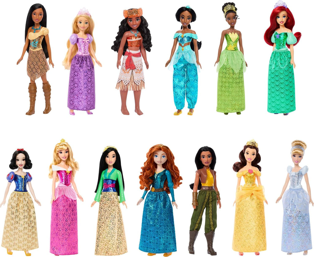 Mattel Disney Princess Ultimate Princess - Paquete de 13 muñecas de moda