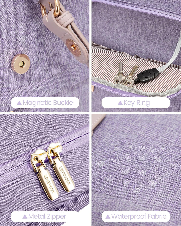 LOVEVOOK Mochila para computadora portátil para mujer, mochila de v...