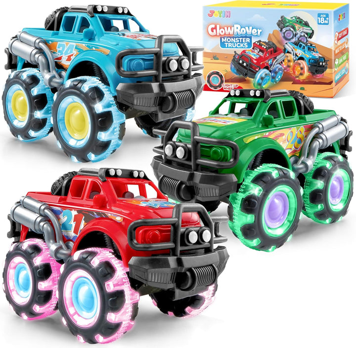Vroomix Paquete de 3 Camiones Monstruo de Juguete - Camión de Jugue...