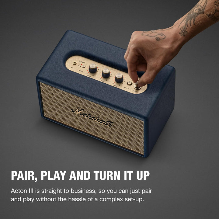 Altavoz Marshall Acton III Bluetooth para el hogar - Sonido estéreo...