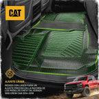 CAT® JustFit™ 3D - Tapete trasero de ajuste personalizado para Chevy Silverado 1500 Crew Cab 2014-2018, revestimiento de goma resistente medido por láser, accesorios Silverado