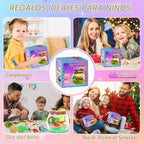 Kit de terrario de dinosaurio para niños, juguetes de actividades de dinosaurios para niños, regalos de cumpleaños para niños de 4 a 12 años