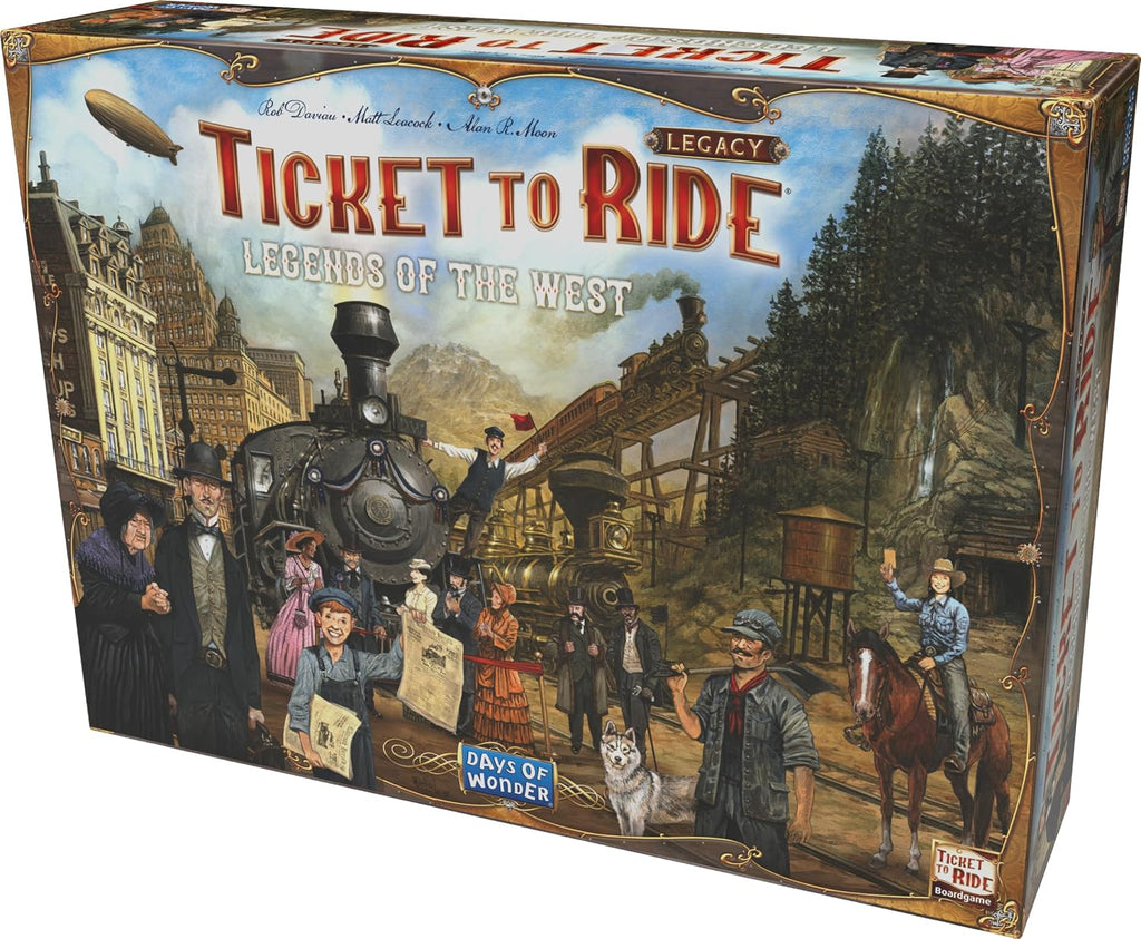 Asmodee Ticket to Ride Legacy: Legends of The West Juego de mesa - ¡La aventura de tren definitiva! Juego de estrategia, juego familiar para niños y adultos, a partir de 10 años, 2-5 jugadores, tiempo