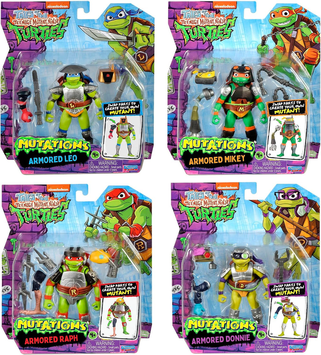 Teenage Mutant Ninja Turtles Mezcla y Combina Tortugas Blindadas 4 piezas