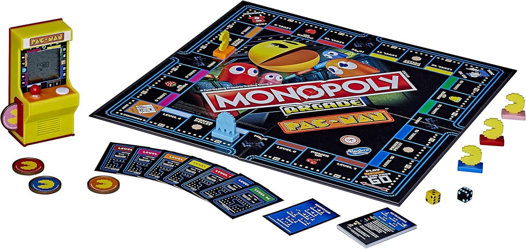 Monopoly Arcade Pac-Man Juego de mesa para niños de 8 años