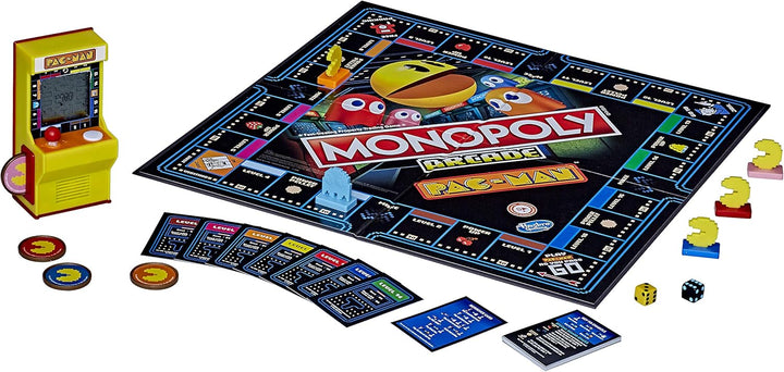Monopoly Arcade Pac-Man Juego de mesa para niños de 8 años