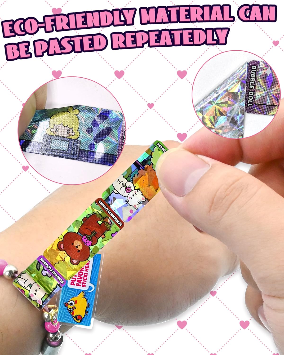 SAYHALO Kit de fabricación de pulseras Sticky Rolls para