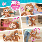 FurReal Peanut El Mono Juguetón Interactivo, Peluche Realista de 15...