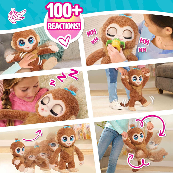 FurReal Peanut El Mono Juguetón Interactivo, Peluche Realista de 15...