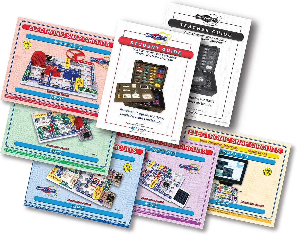 Programa de capacitación electrónica para estudiantes SC-750R, de Snap Circuits Extreme