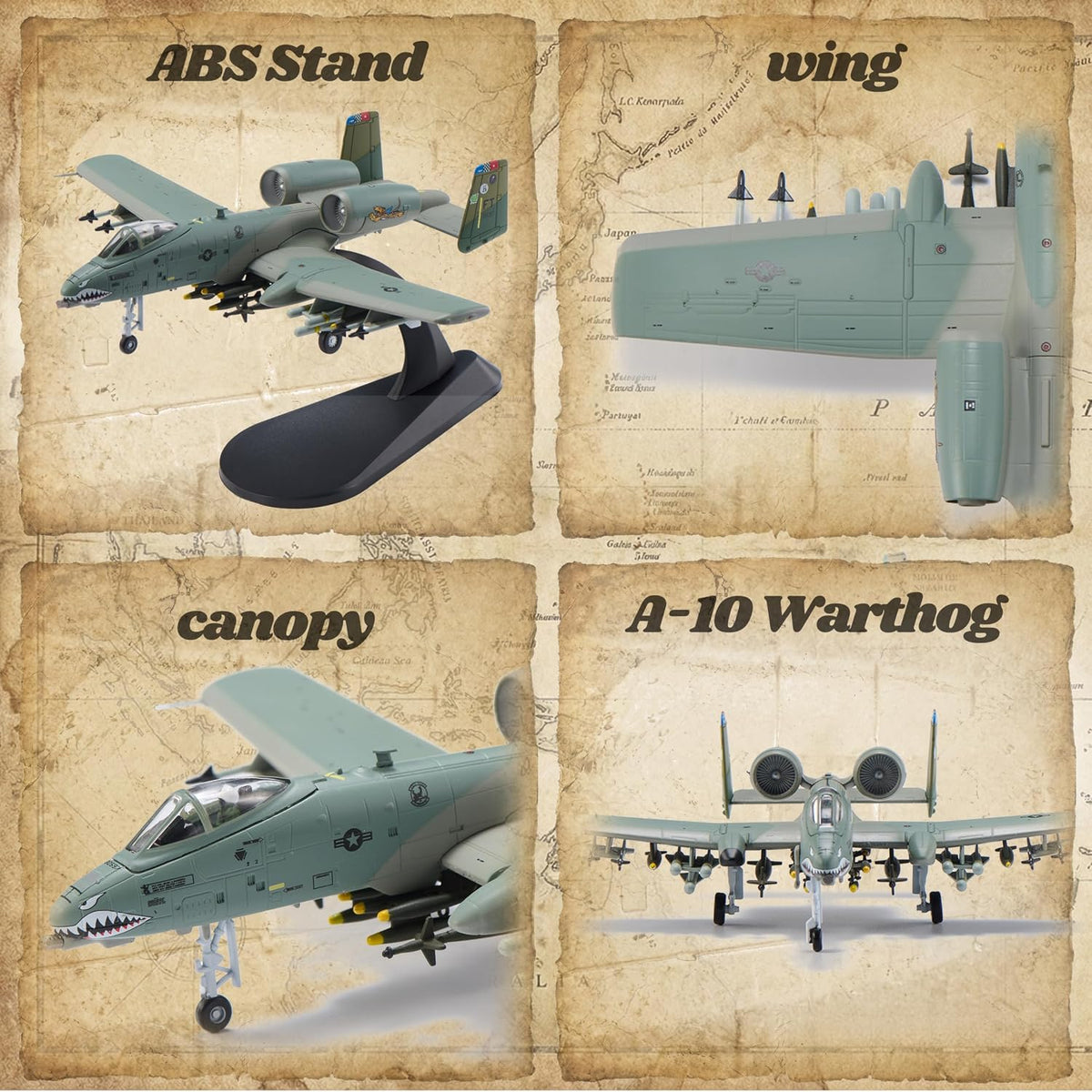 A-10 Thunderbolt II Warthog - Aviones fundidos a presión modelo 1