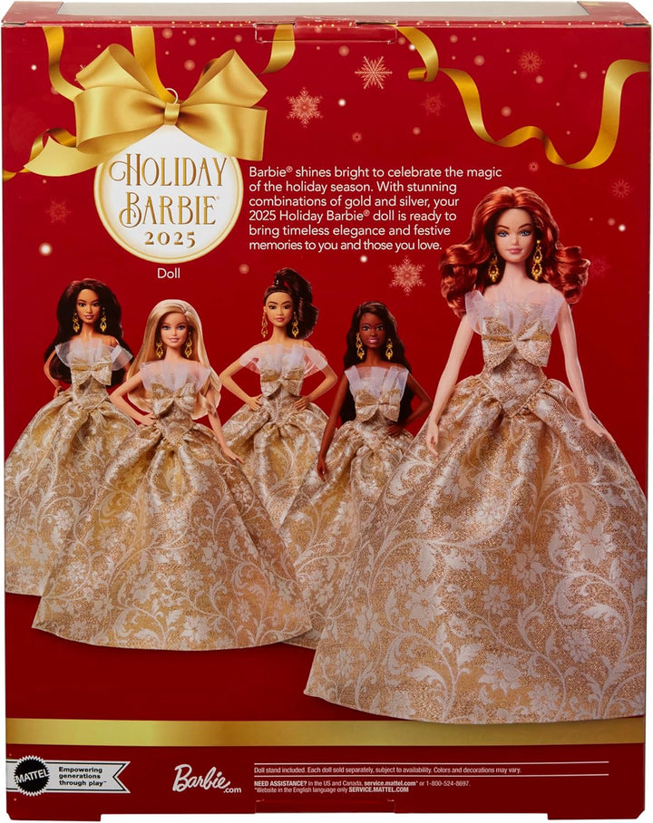 Muñeca de juego Barbie Holiday Barbie de cabello rojo