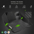 OEDRO Alfombrillas aptas para Chevy Silverado/GMC Sierra 1500 2019-2026