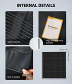 Carpeta de tarjetas con 16 bolsillos, carpeta de tarjetas coleccionables