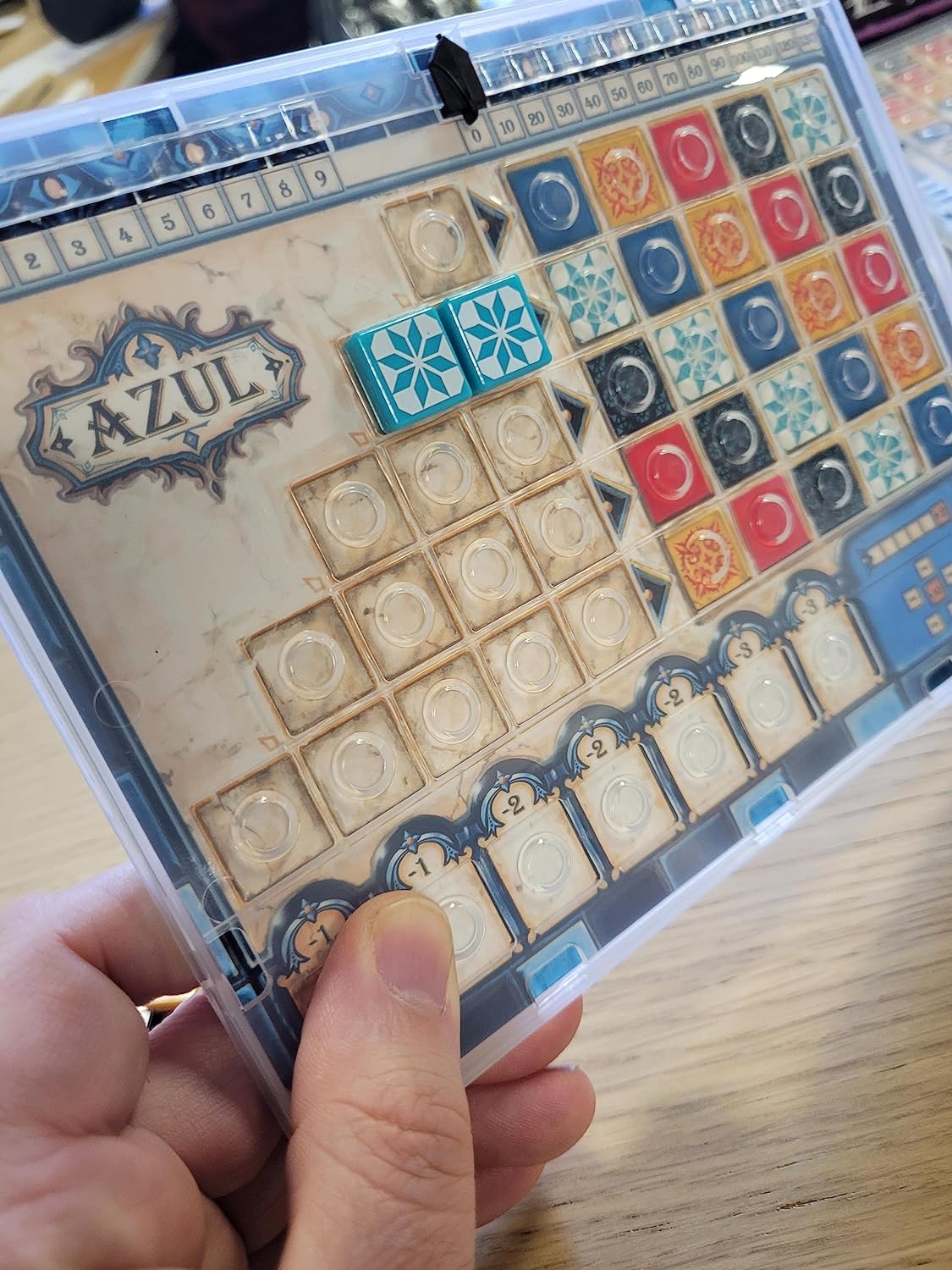 Azul Mini Juego de Mesa - Diversión Portátil de Colocación de Fichas, Juego de Estrategia para Niños y Adultos, Edades 8+, 2-4 Jugadores, Tiempo de Juego de 30-45 Minutos, Fabricado por Next Move