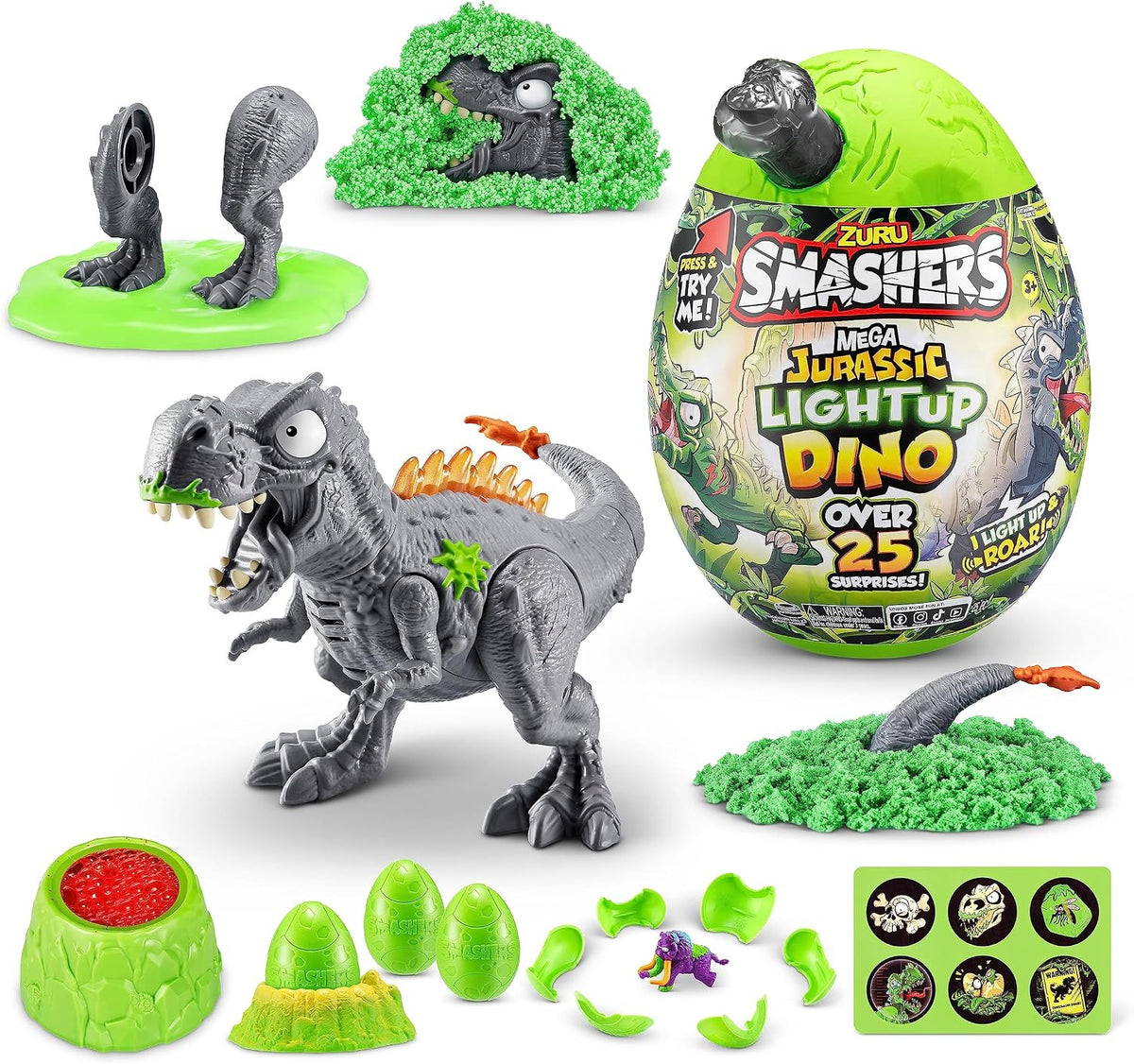 Smashers Mega Jurassic Light-Up Egg